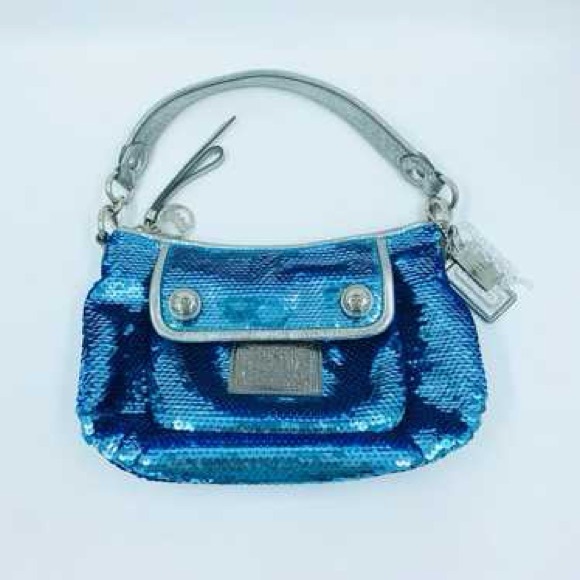 COACH Poppy Sequin Shoulder Bag - Picture 3 of 9